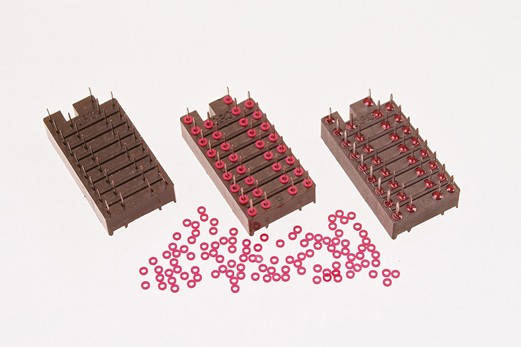 First slide of electromechanical component sealed with Uni-form epoxy preforms